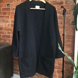 aritzia babaton brullon knit cardigan sweater xxs